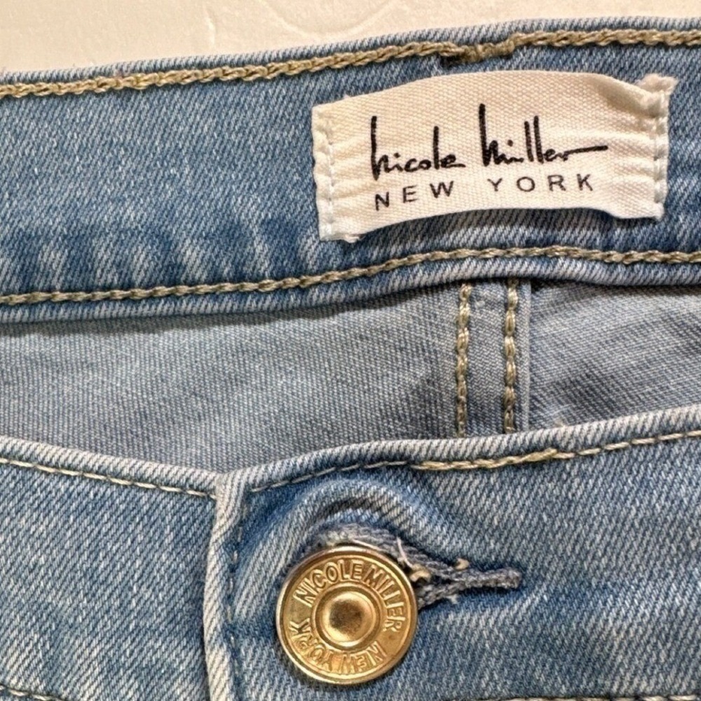 NICOLE MILLER NY Womens‎ Jeans 18 Soho High Rise Slim Straight Cropped Stretch - Picture 6 of 11